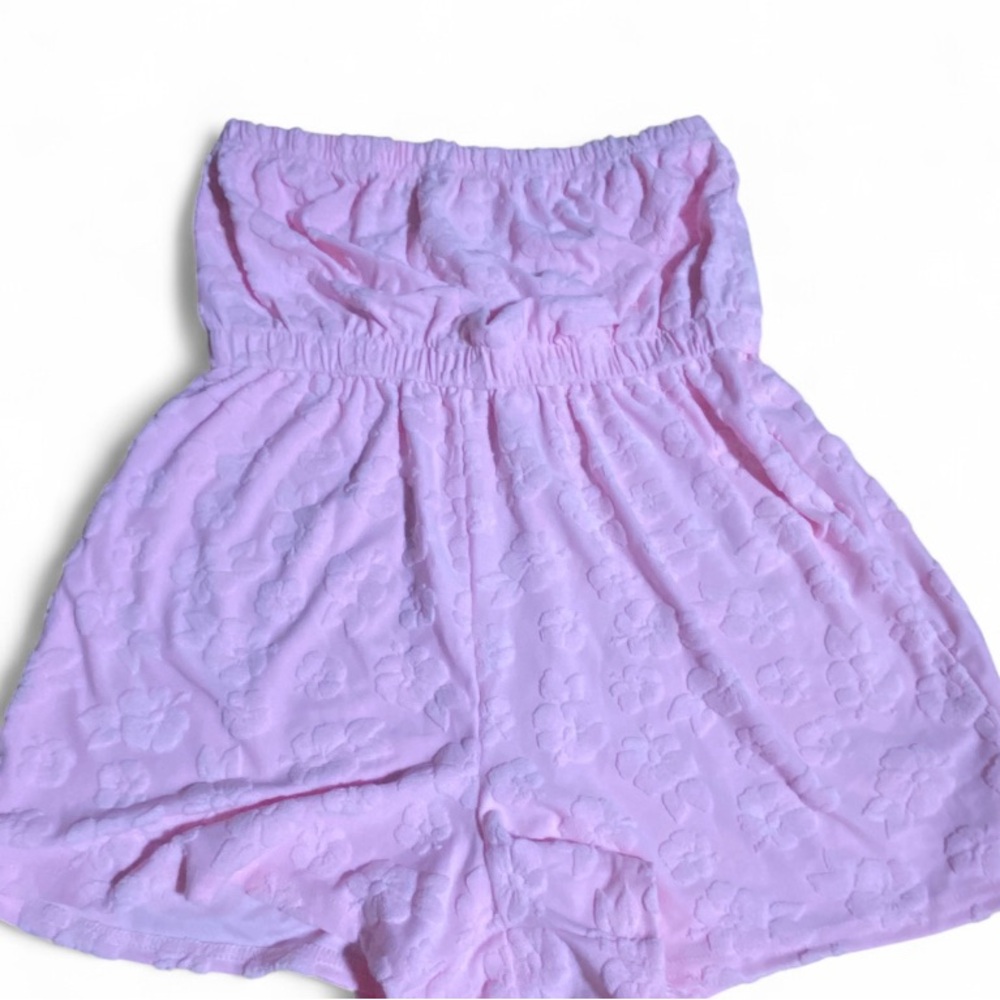 Pink Women's Floral Romper